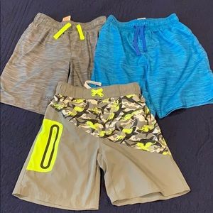 3 pairs of boys Wonder Nation swim trunks Sz6-7